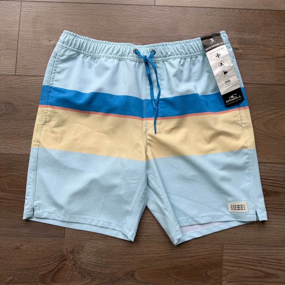 Men’s Size Small O’Neill Board Shorts Blue/Yellow